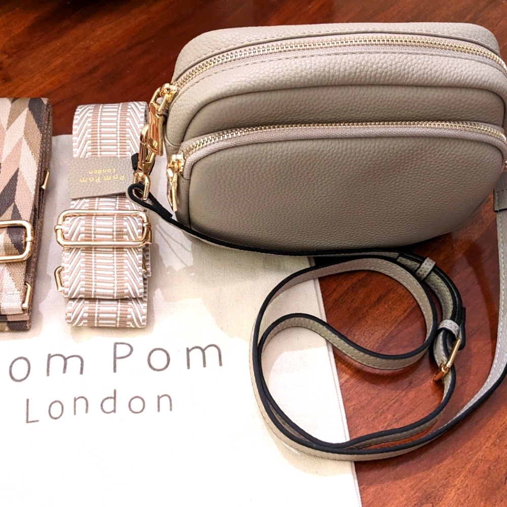 Pom Pom London Mayfair Bag Stone